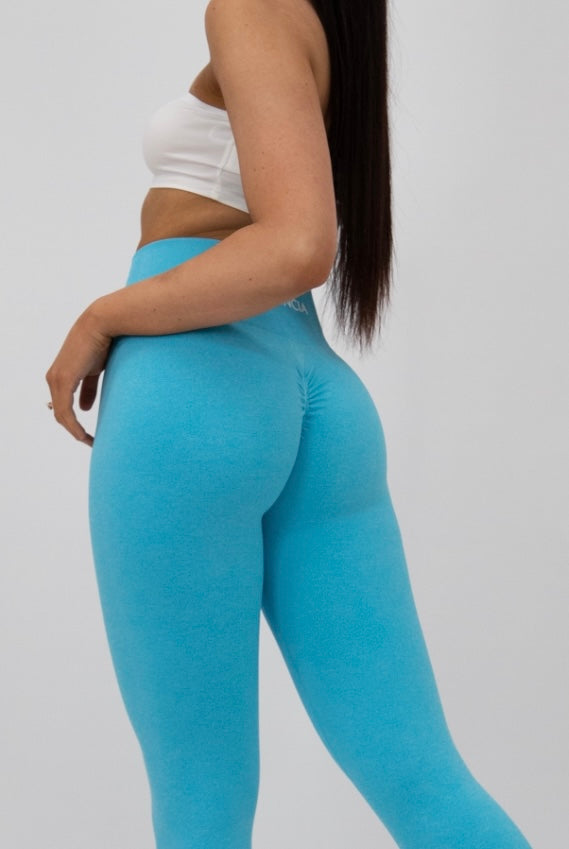 SIGNATURE SCRUNCH LEGGINGS - GLACIER BLUE