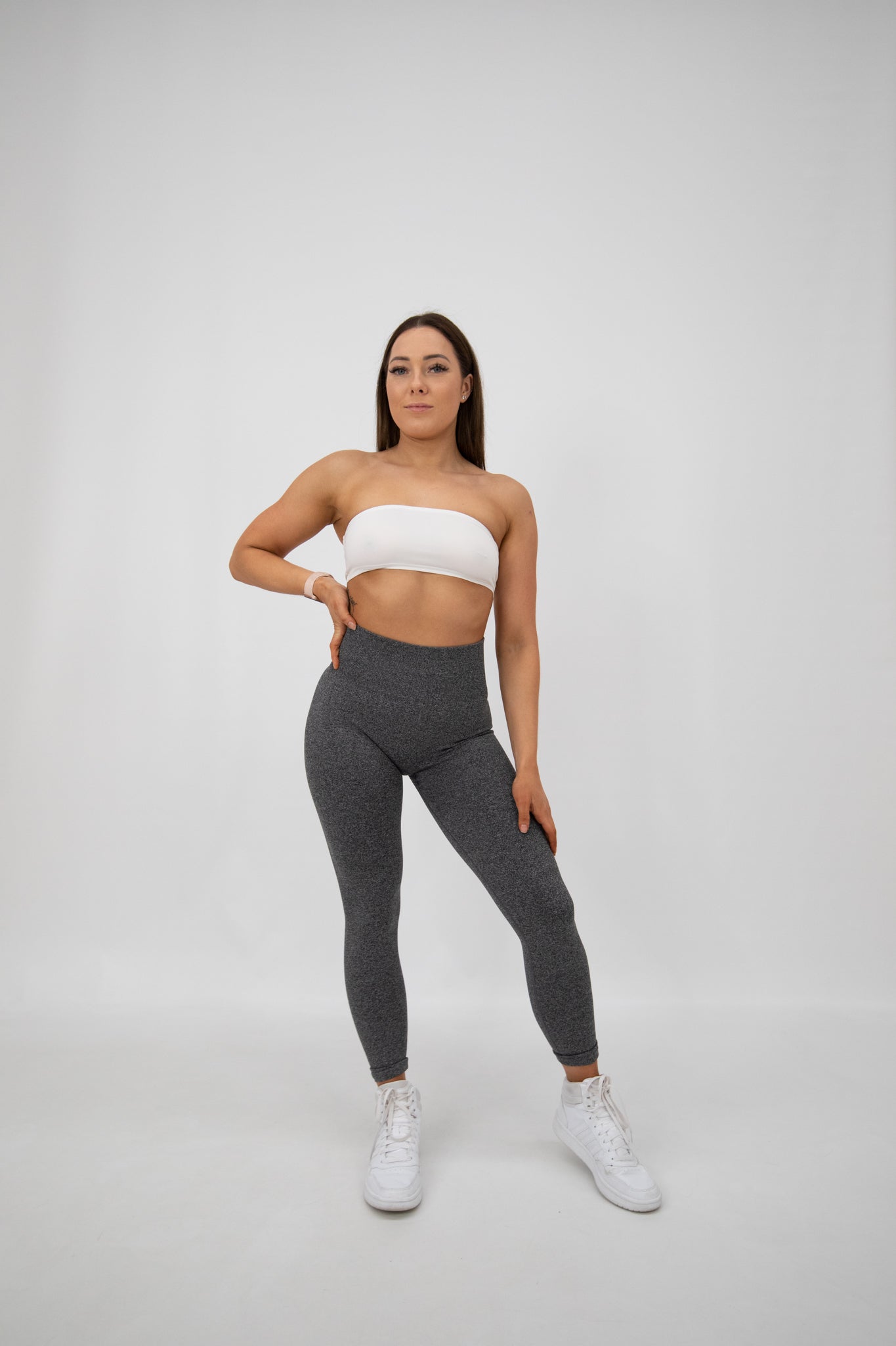 SIGNATURE SCRUNCH LEGGINGS - STORM GREY