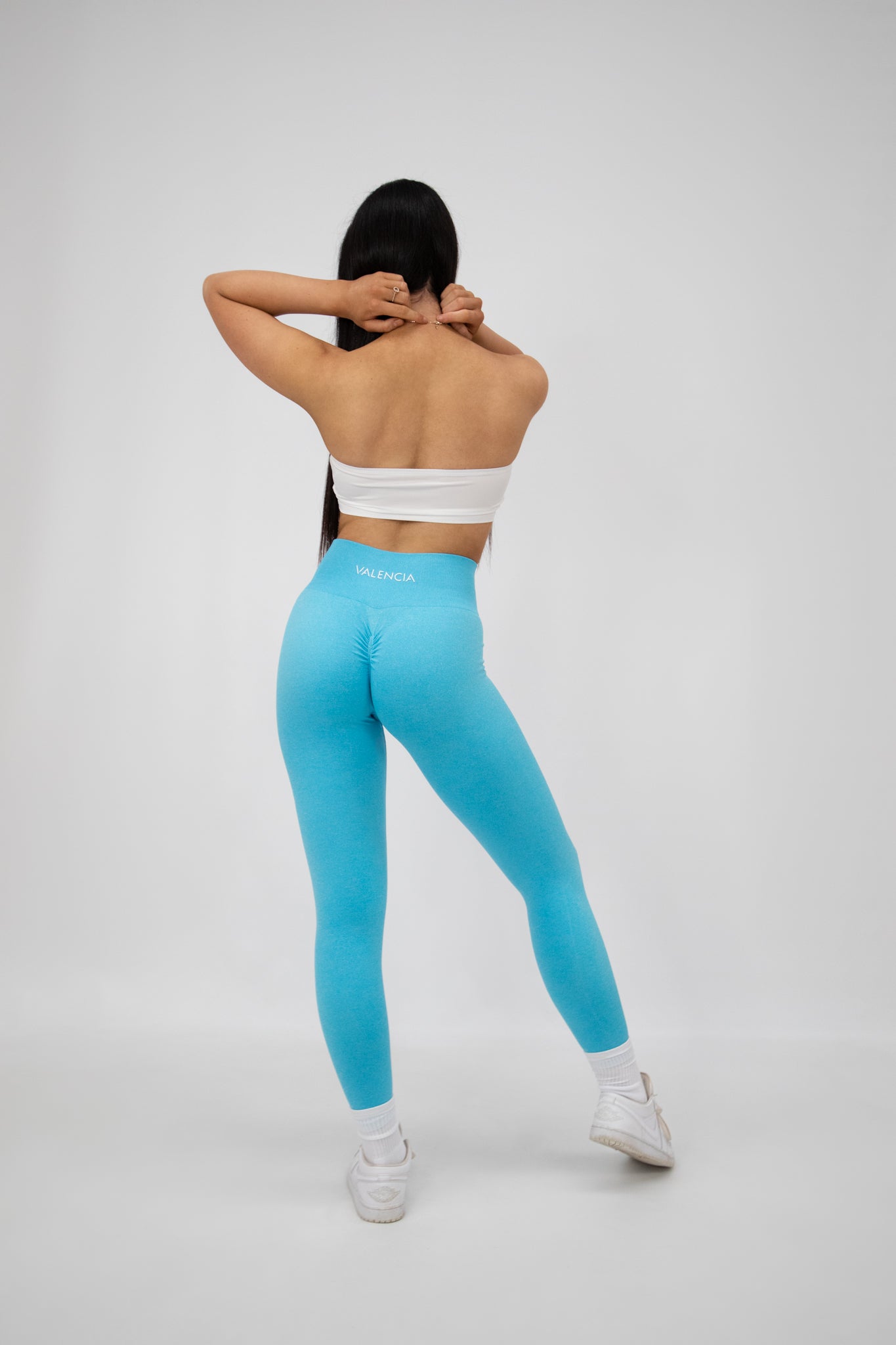 SIGNATURE SCRUNCH LEGGINGS - GLACIER BLUE